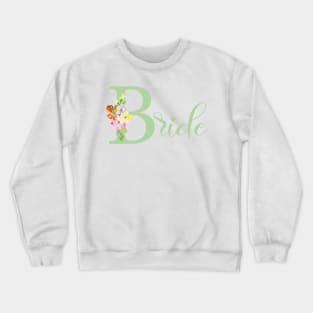 Green Bride Illustration Crewneck Sweatshirt